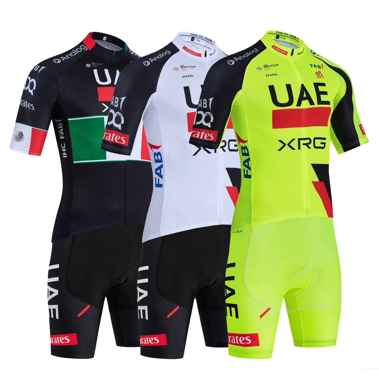 Nuova Maglia e Pantaloncini da Ciclismo Team Tour UAE 2026, Abbigliamento Moda Ciclismo, T-shirt e Pantaloni da Bici