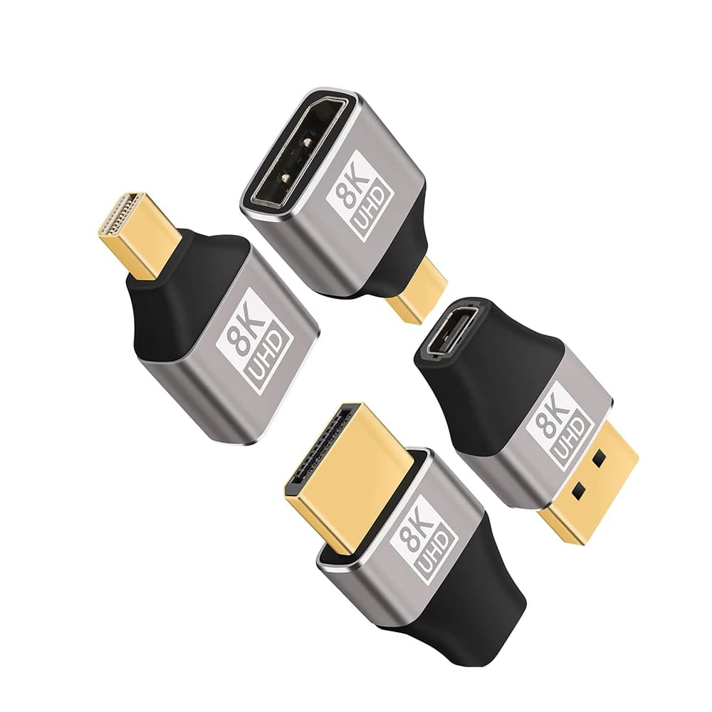 Adattatore da Mini DisplayPort a DisplayPort 8K60Hz DP2.1 femmina a connettore bidirezionale MiniDP maschio per monitor da gioco per PC portatile