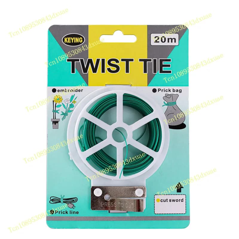 Vendite dirette Giardinaggio su giardino Fiori e alberi Fascetta per cavi in bundle Filo 20/30 metri 50 metri 100 metri Strumenti hardware