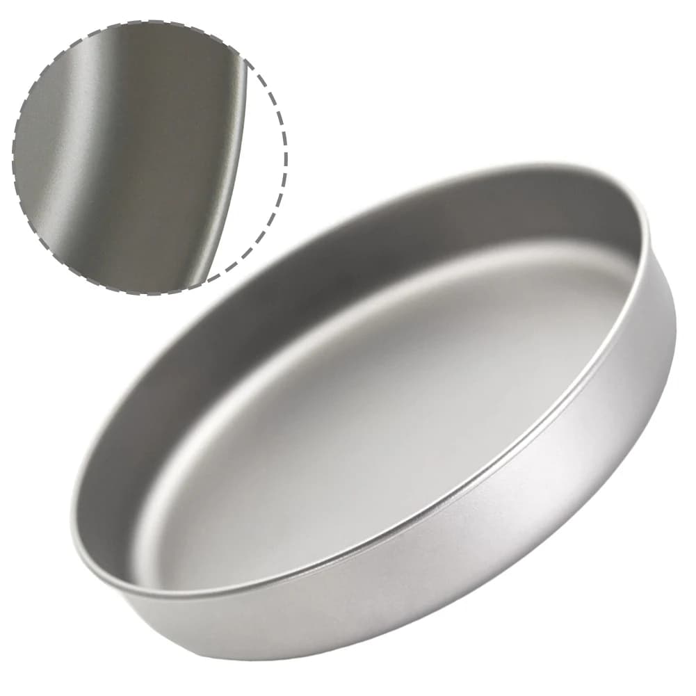 Ultraleggero Pure Ti Padella Pentola da campeggio all'aperto Escursionismo Stoviglie Pentole Picnic Cottura Padella Resistente alla ruggine Strumenti senza odori
