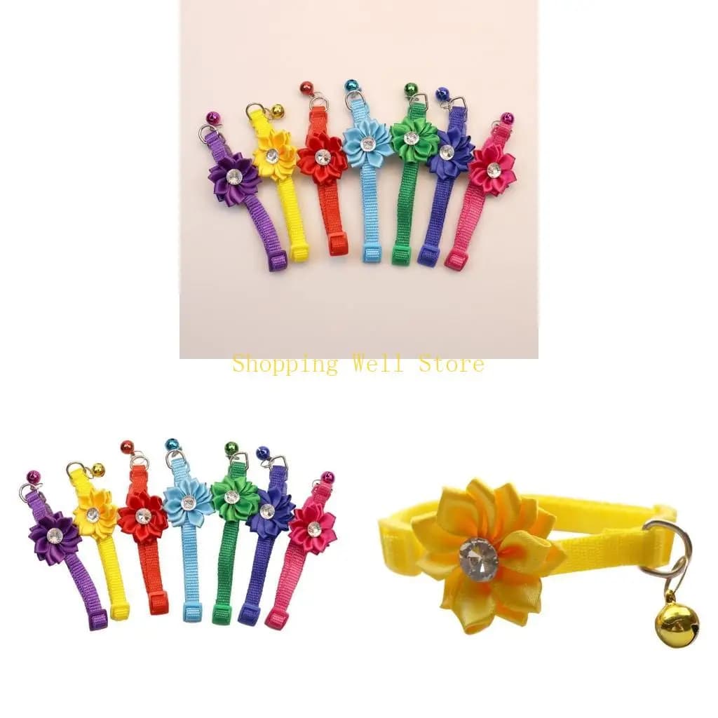 Collar per matrimoni per gatti KX4B con cristallo per cagnolini per piccole ragazze con cani da gatto Collana in fuga in costumi