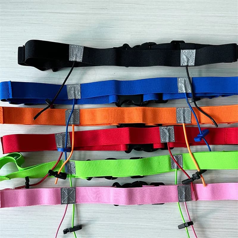 Sport belt in fabric with gel support for racing accessories Outdoor racing belt for triathlons and marathons with race number door