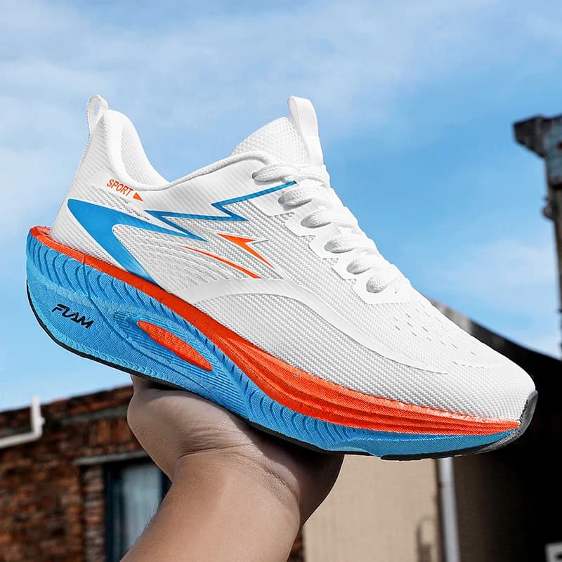 Men Marathon Sports Running Shoes Carbon Board Breathable Lightweight Women's Comfortable Autumn Christmas Athletic Sneakers
