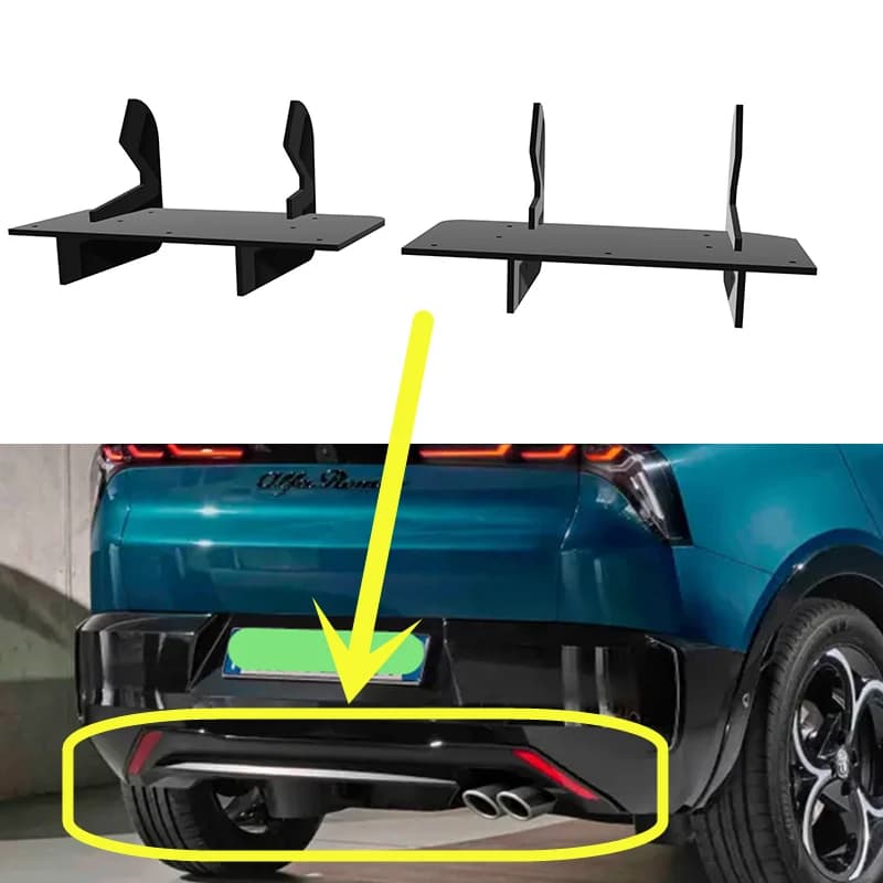 Fit Alfa Romeo Junior 2024 2025 Anno Diffusore Posteriore Paraurti Labbra Spoiler Splitter Body Kit Accessori