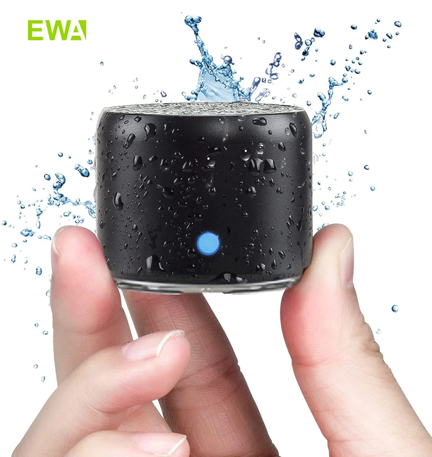 EWA A106 Pro Mini altoparlante Bluetooth con radiatore basso personalizzato, impermeabile IPX7, altoparlanti super portatili, custodia da viaggio confezionata
