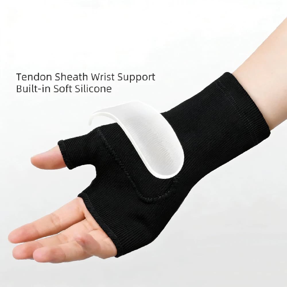 1 paio di guanti a compressione per il polso e il pollice con cuscinetto in gel di silicone, ideali per artrite, dolori articolari, tendinite, stiramenti della mano
