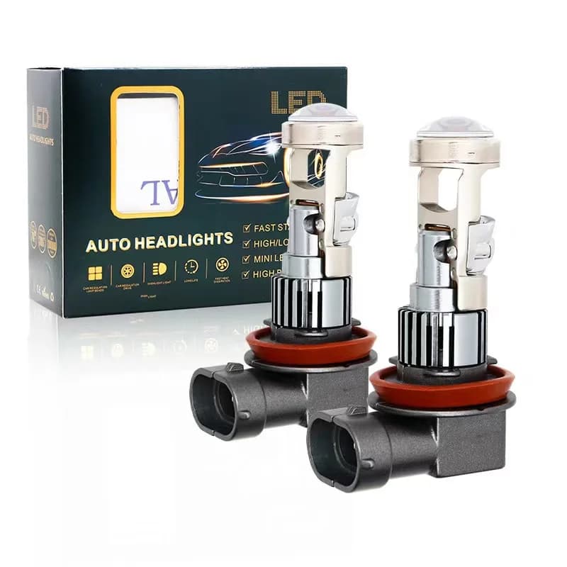 2 pezzi lente per proiettore LED H8 H16JP H11 lampadine per fari auto Canbus H7 H4 9005 HB3 9006 HB4 9012 120W 30000LM potente mini faro