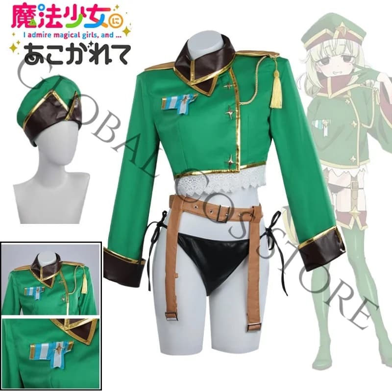 Costume Cosplay Araga Kiwi Anime Gushing Over Magical Girls con Bikini e Uniforme Sexy per Feste a Tema e Giochi di Ruolo