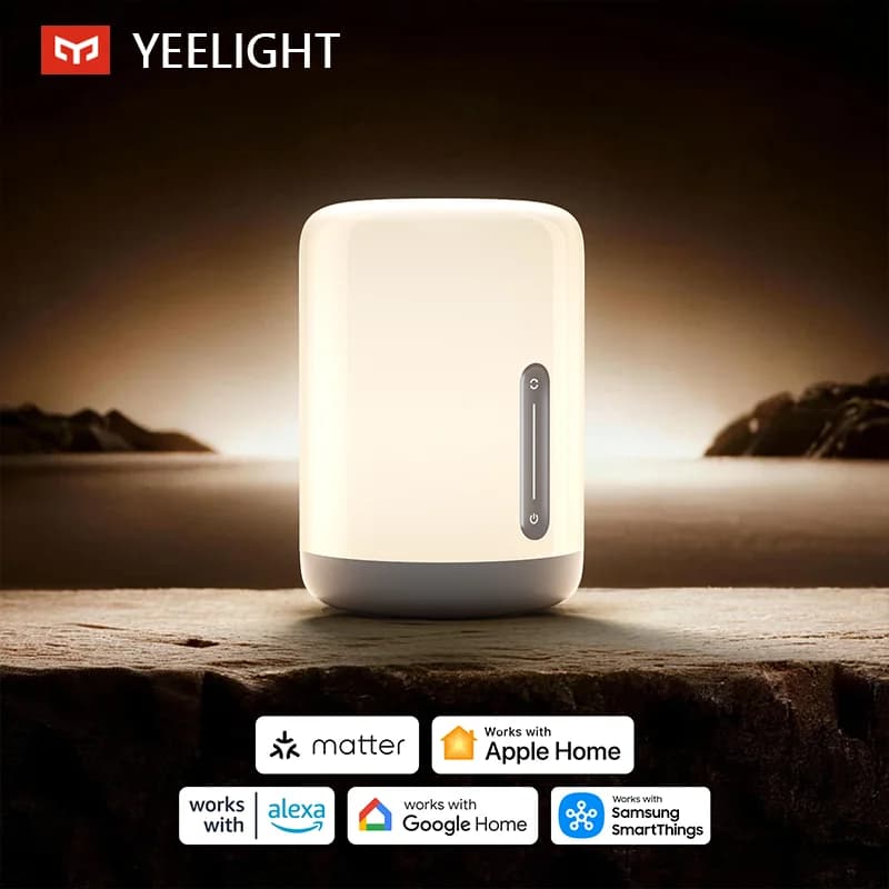 Yeelight Smart LED Bedside Lamp D1 Full-Body Glow Tunable White 2700K-6500K Stepless Dimming Night Light Suitable for Bedroom