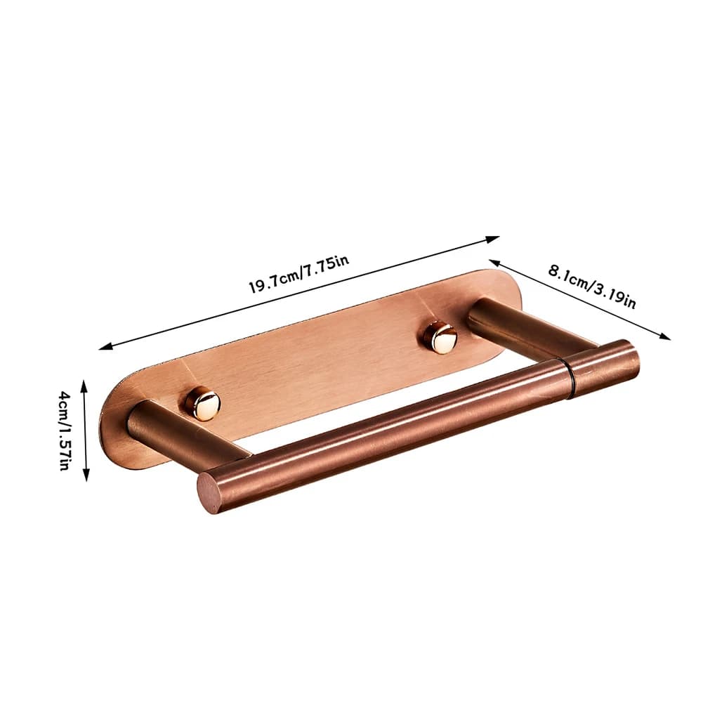 Stainless Steel Toilet Paper Holder Featuring 2.5 Inch Projection from Wall to Accommodate Standard and Oversized Rolls