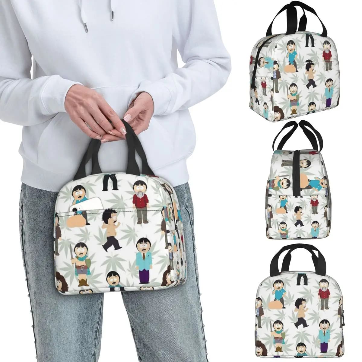 Borsa termica per il pranzo Randy Marsh, portatile, con disegni dei South Park, contenitore termico per il pranzo, borsa termica, borsa per il pranzo da lavoro, borsa per il cibo.