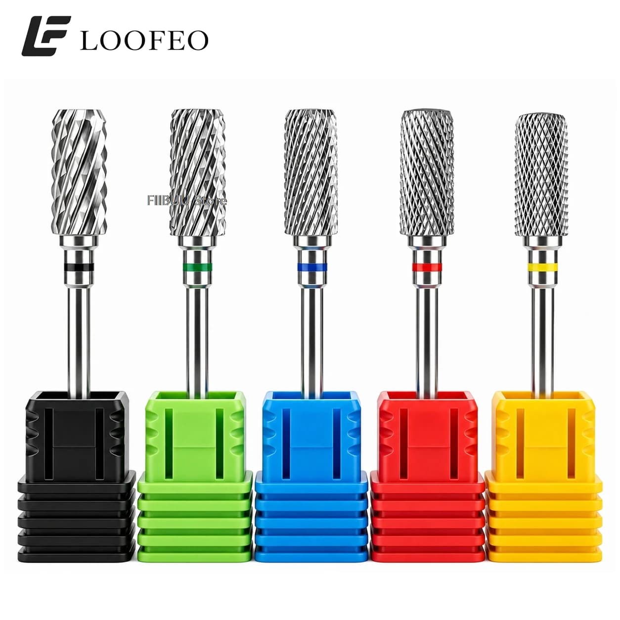1pc Stainless Steel Cylinder Flat Top Nail Drill Bit Milling Cutter For Manicure 3/32" E-File Bit For Acrylic Gel Polish Removal