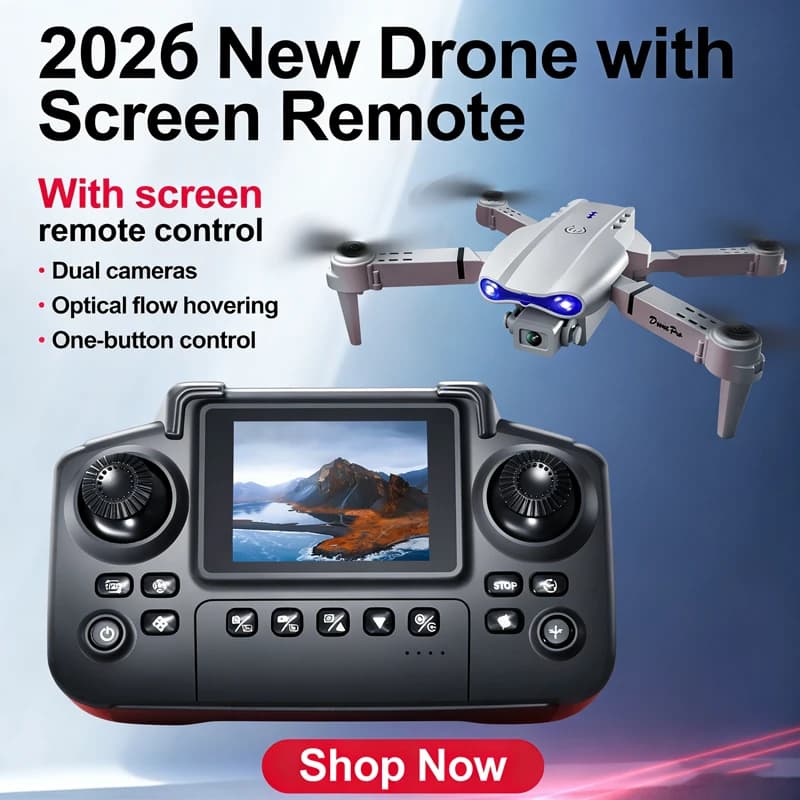 Drone E88Pro HD 4K Dual WiFi FPV with Evitamento Ostacoli, Quadricottero Professionale per Fotografia Aerea
