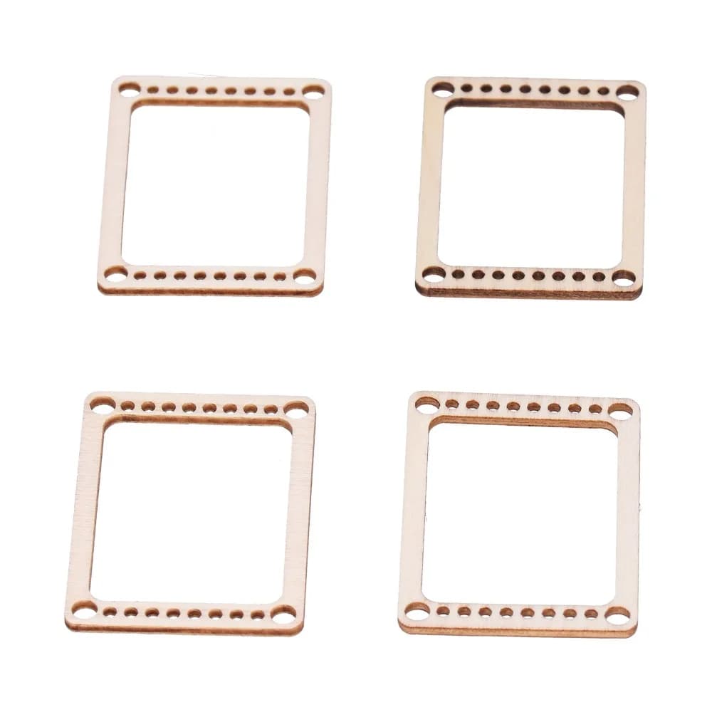4pcs Practical Wooden Weaving Loom Kit Mini Size Light Brown Weaving Frame Kit Knitting Tools Accessories For Adults Beginner