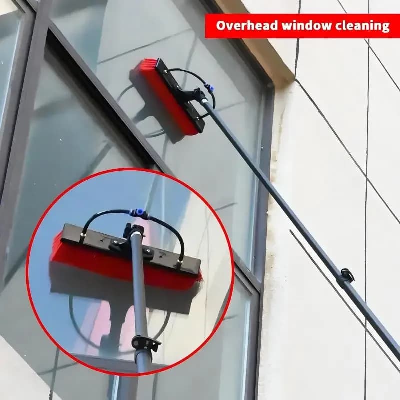 High-Pressure Washer Multifunctional with Carbon Fiber Telescopic Cleaning Rod Brush Type Solar Panel Water Supply Machine