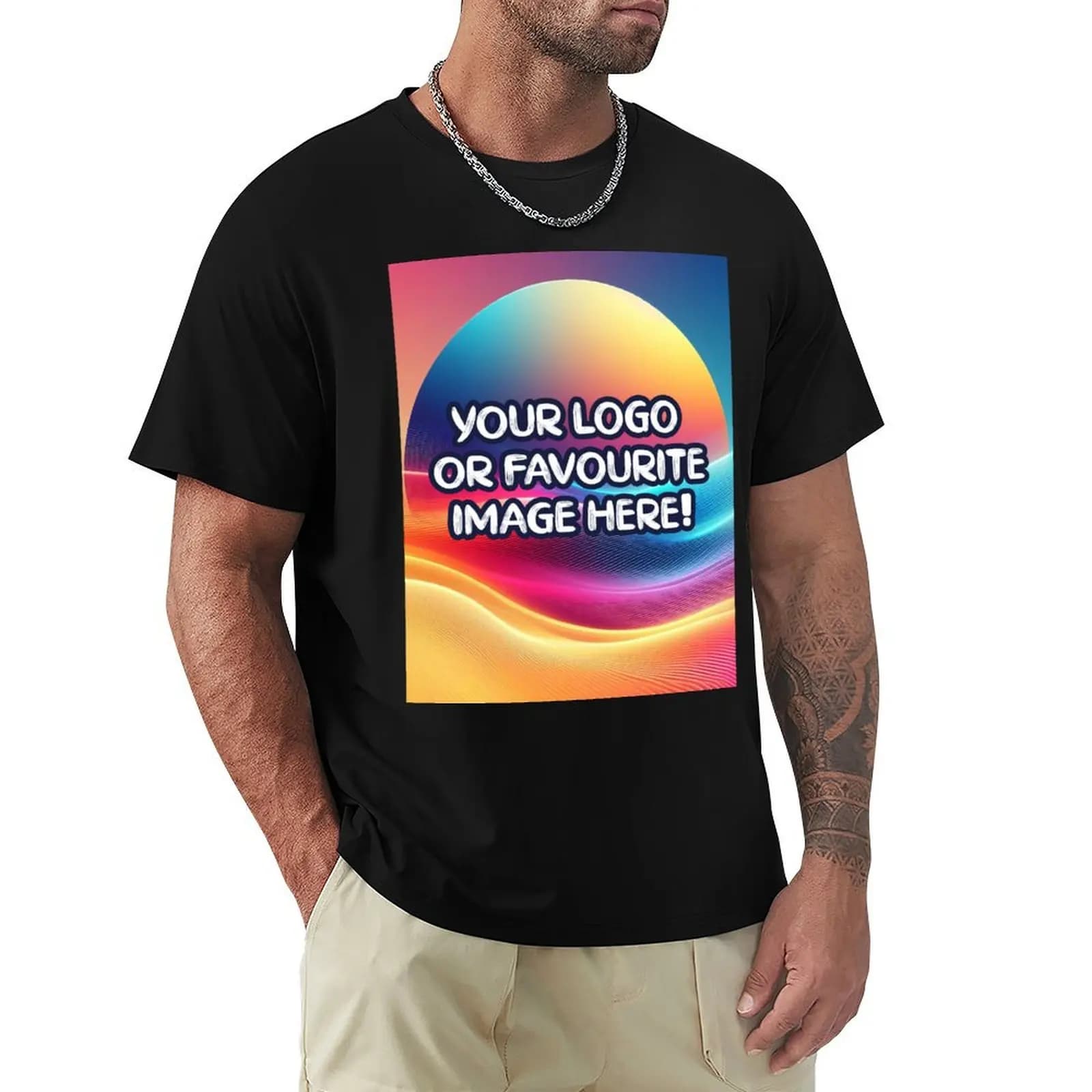 Custom Request with your Logo or any Image, designs, memes, photos personalized (Read Description) T-Shirt