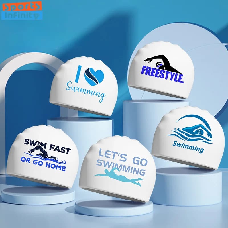 Unisex Silicone Swim Head for Adults Comfortable Waterproof Swimming Head for Long Hair and Ear Protection Professional Swimming Head