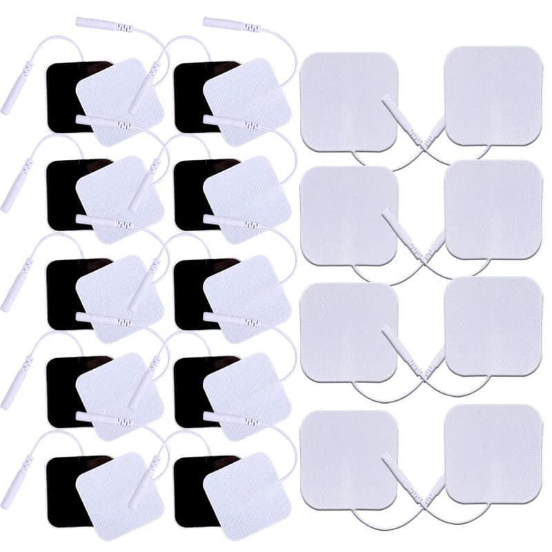 100/50/20P Decine Elettrodi Pad EMS Stimolatore Muscolare Patch Riutilizzabile Sostituibile Tessuto Non Tessuto Autoadesivo Massaggiatore adesivi