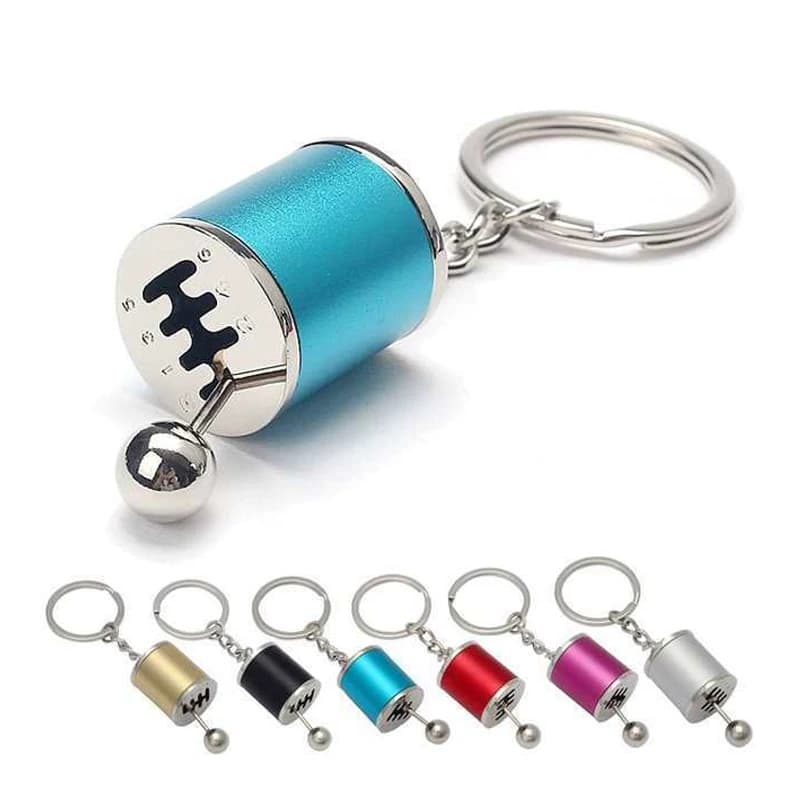 Portachiavi in metallo Portachiavi cambio auto creativo Trasmissione manuale a sei velocità Cambio cambio Ingranaggio Fidget Giocattoli Adulti Adolescenti Bambini