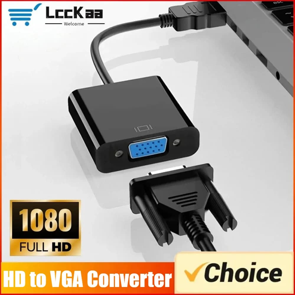 HDTV to VGA Converter from HDMI to VGA high speed male to VGA female HD video scaler cable for laptop PC