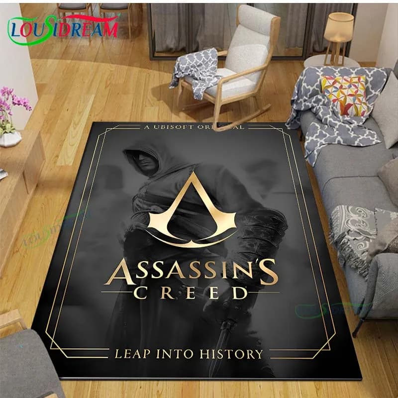 Hot Creed Valhalla Printed Carpet Outdoor Rug Area Rug Non-slip Carpet Bedroom Decor A-Assassin’ss Carpet for Room Gift