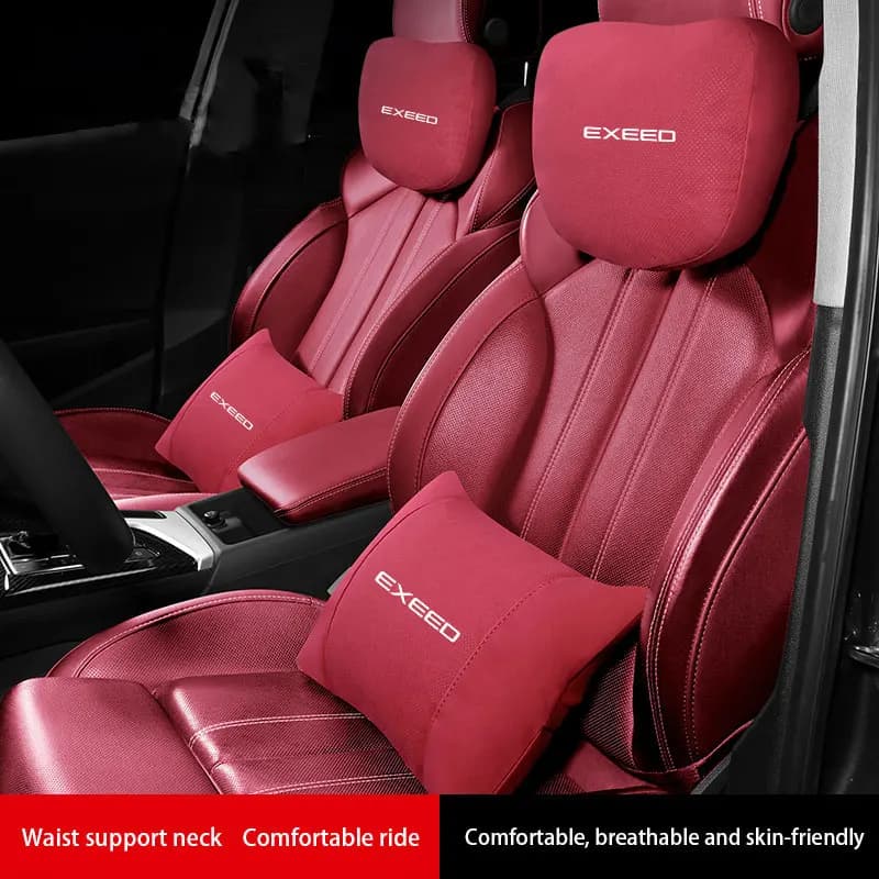 Car Headrest Neck Support Seat Lumbar Cushion Breathable Soft Neck Pillow Spine Protect For Chery Tiggo 7 Pro 8 Pro Exeed Tiggo