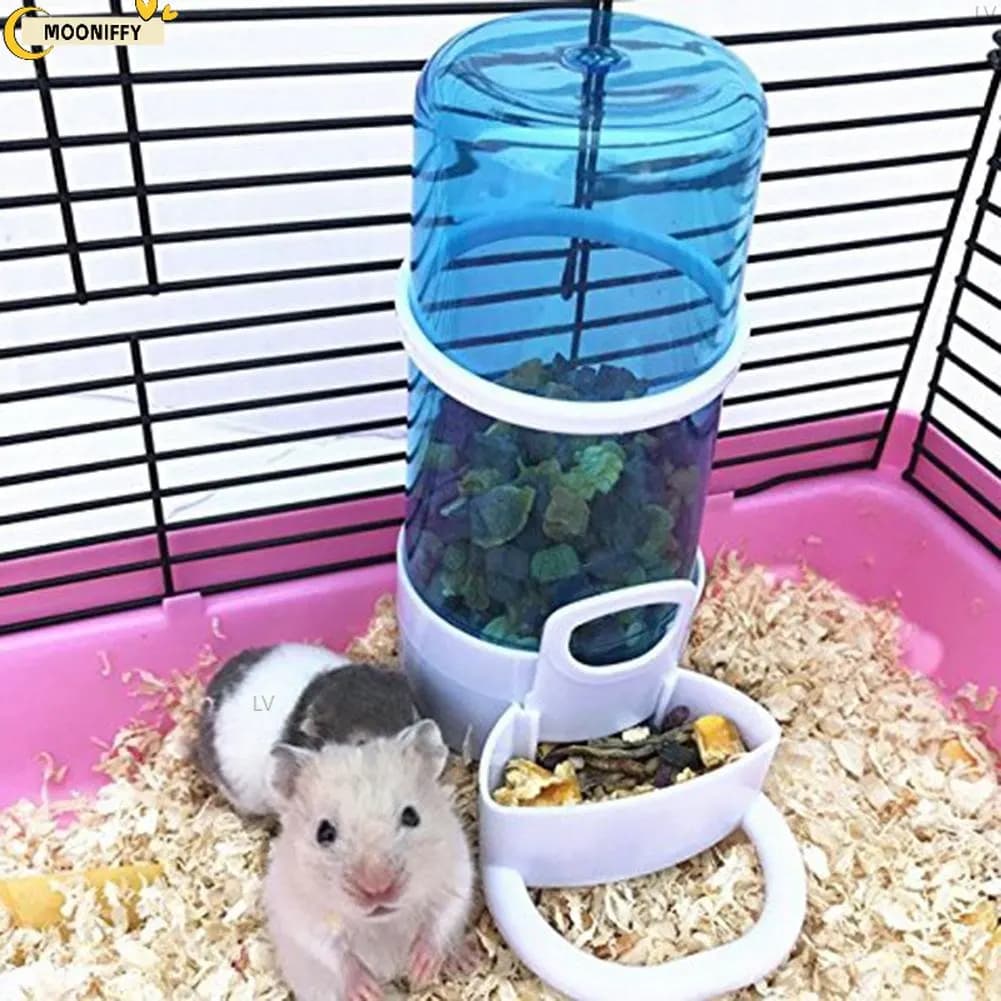 Distributore automatico di criceti coniglio uccello alimentazione di piccoli animali mangiatoia per alimenti per animali domestici/mangiatoia per acqua mangiatoia per animali domestici ciotola per bottiglia d'acqua