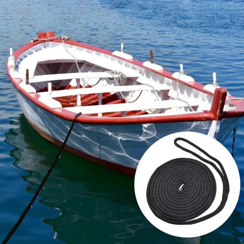 Corda marina Corda per barca resistente con occhiello Forniture per sport acquatici per la pesca sul lago Pontone Rafting Tubi Sci Kayak Spiaggia Mare