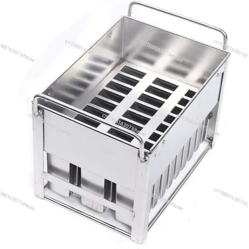 per kit di stampi per ghiaccioli per ghiaccioli in acciaio inossidabile Porta bastoncini per gelato per ghiaccioli + spazzola per pulizia