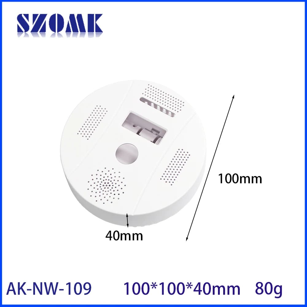 100*40mm alloggiamento di allarme rotondo rilevatore di incendio sensore domestico commerciale Drop fumo allarme Shell Sensor Box