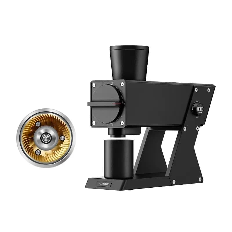 F74 Titanium Plated Electric Bean Grinder Italian Household Coffee Bean Grinder