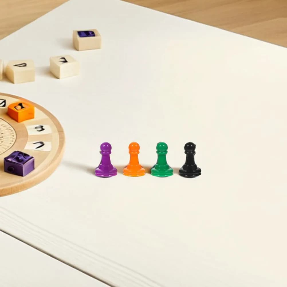 Set di 80 Pezzi Multicolore in Plastica per Giochi da Tavolo, Piccoli Componenti Impilabili per Giochi da Tavolo, Gettoni per Feste