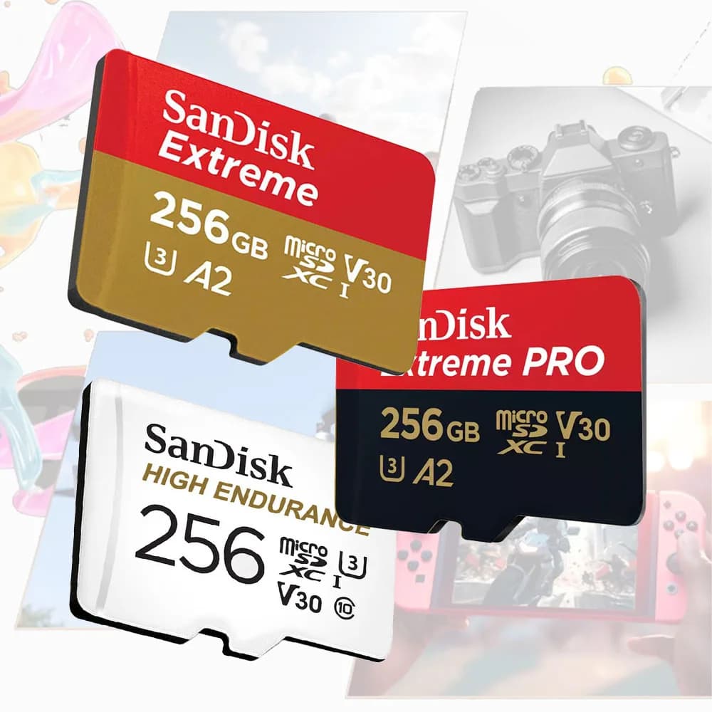 Scheda SanDisk Extreme PRO microSDXC UHS-I Scheda di memoria da 64 GB 128 GB 256 GB A2 C10 U3 V30 Scheda video TF 4K UHD Lettura fino a 200 M/s