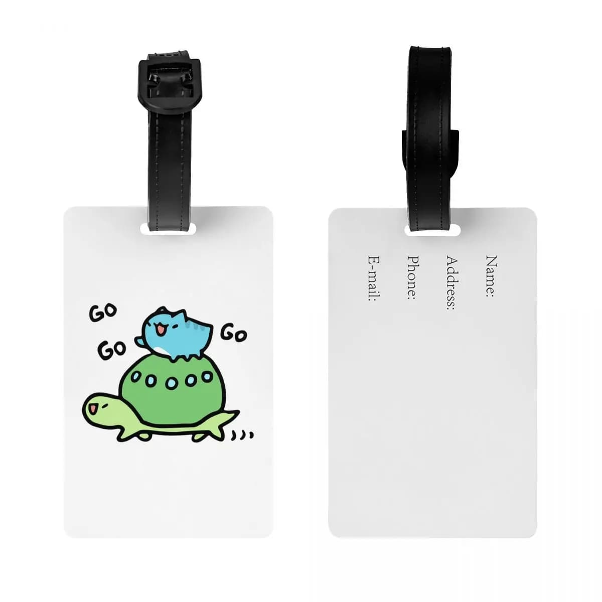 Etichette per Bagagli Comic Cat Bugcat Capoo, Accessori per Valigie, Tag per Bagaglio da Viaggio, Porta Etichetta con Nome e Indirizzo