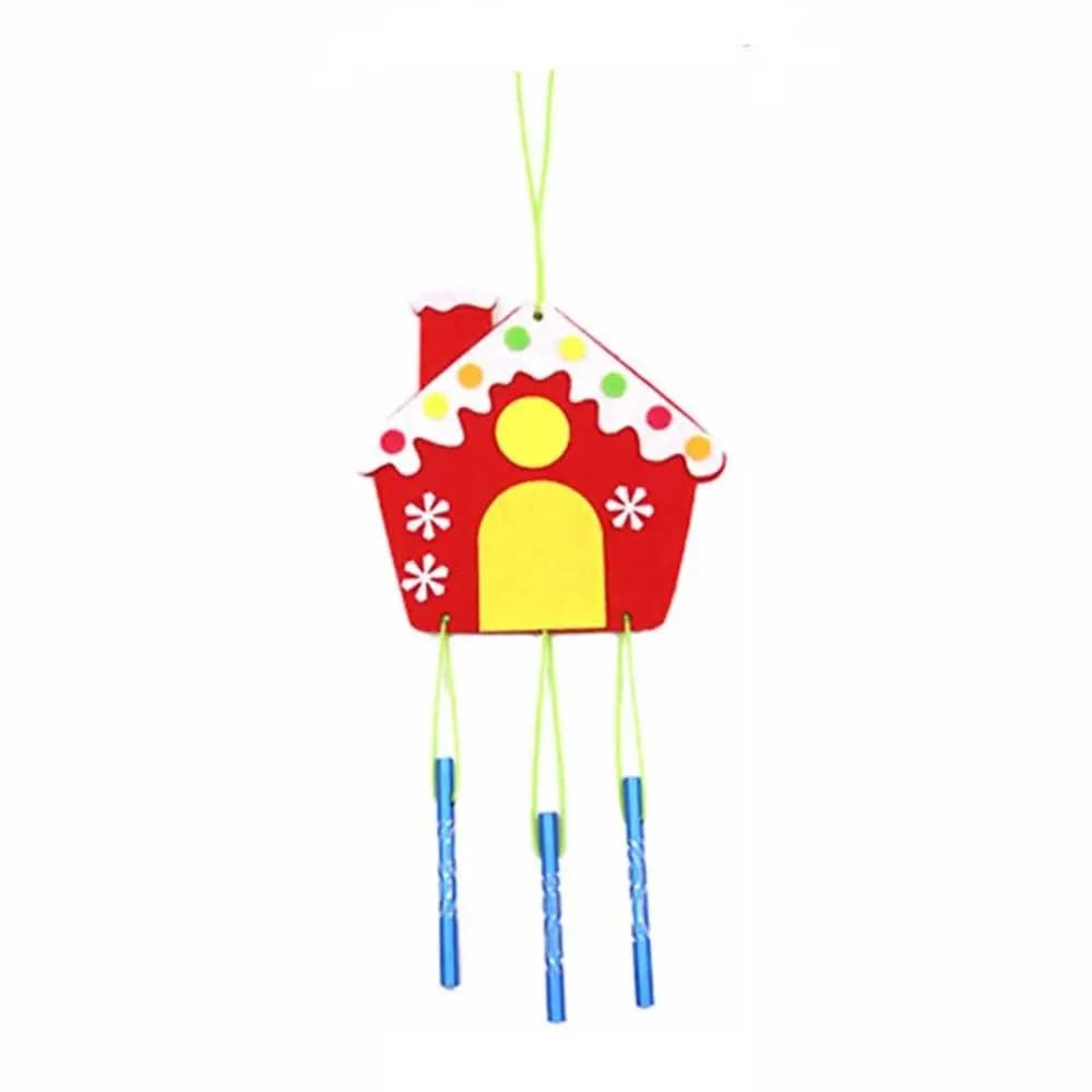 Cartoon Fabric Gifts DIY Xmas Hangings Stickers Christmas Decoration Windbell Wind Chimes Christmas