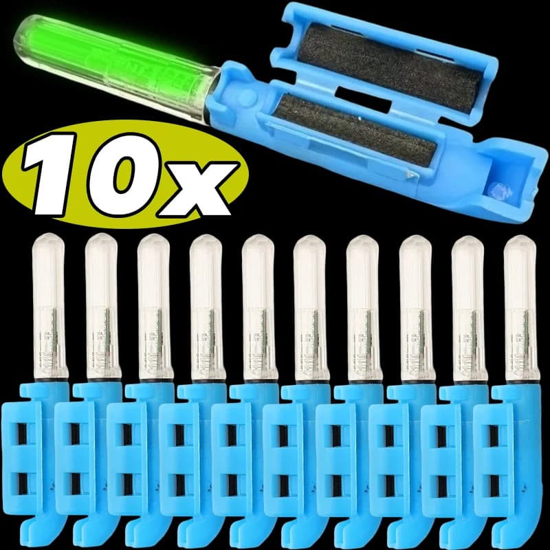 Punta per canna da pesca leggera con clip per batteria ricaricabile per pesca notturna su canna telescopica Lampada luminosa impermeabile LED notturno