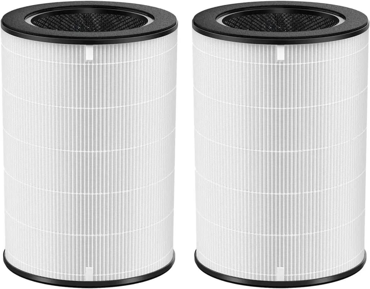 Confezione da 2 filtri dell'aria True HEPA di ricambio per purificatore d'aria Homedics Total Clean 5-in-1, compatibile con i modelli AP-T40FL, AP-T45