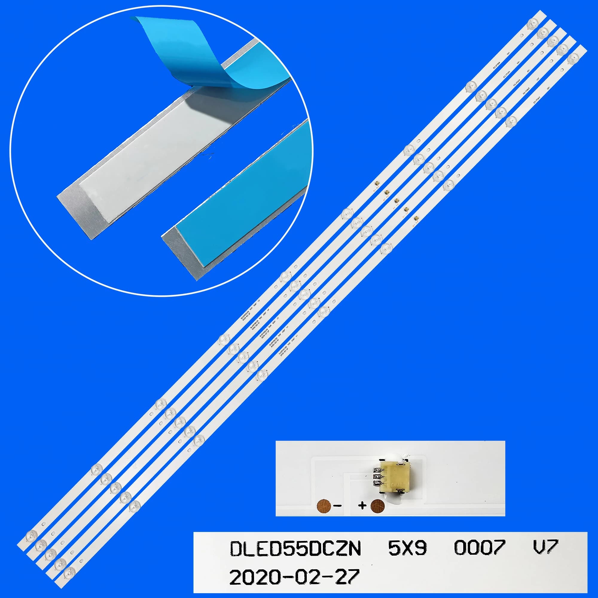 Strisce di retroilluminazione a LED per SCEPTRE N55 U550CV-U HSTV83BB U550CV-UMRD8HSTV83BB 55LUA120S 55LUA120 55LUN120D N55 POTV83BB 55LUN120