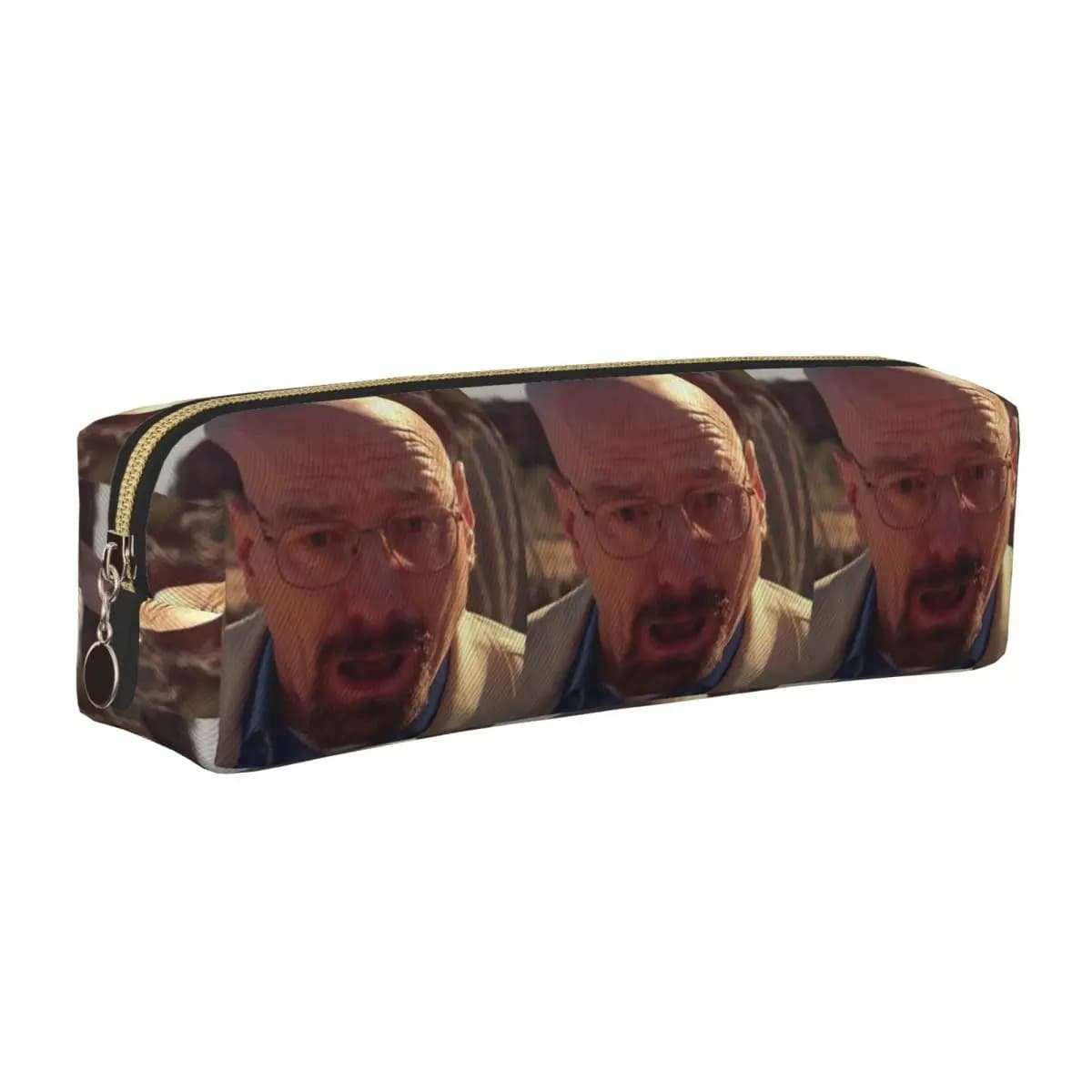 Walter White Meme Astuccio per matite Borsa portapenne Breaking Bad alla moda per studenti Astuccio per matite con cerniera per studenti di grandi dimensioni