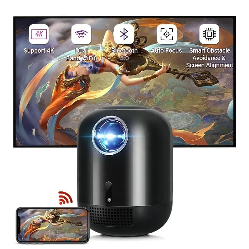 New Cheap LCD Portatil Full hd Auto Focus Projector 1080p Native Pocket Movie Home Led Smart Portable Android Mini Projector