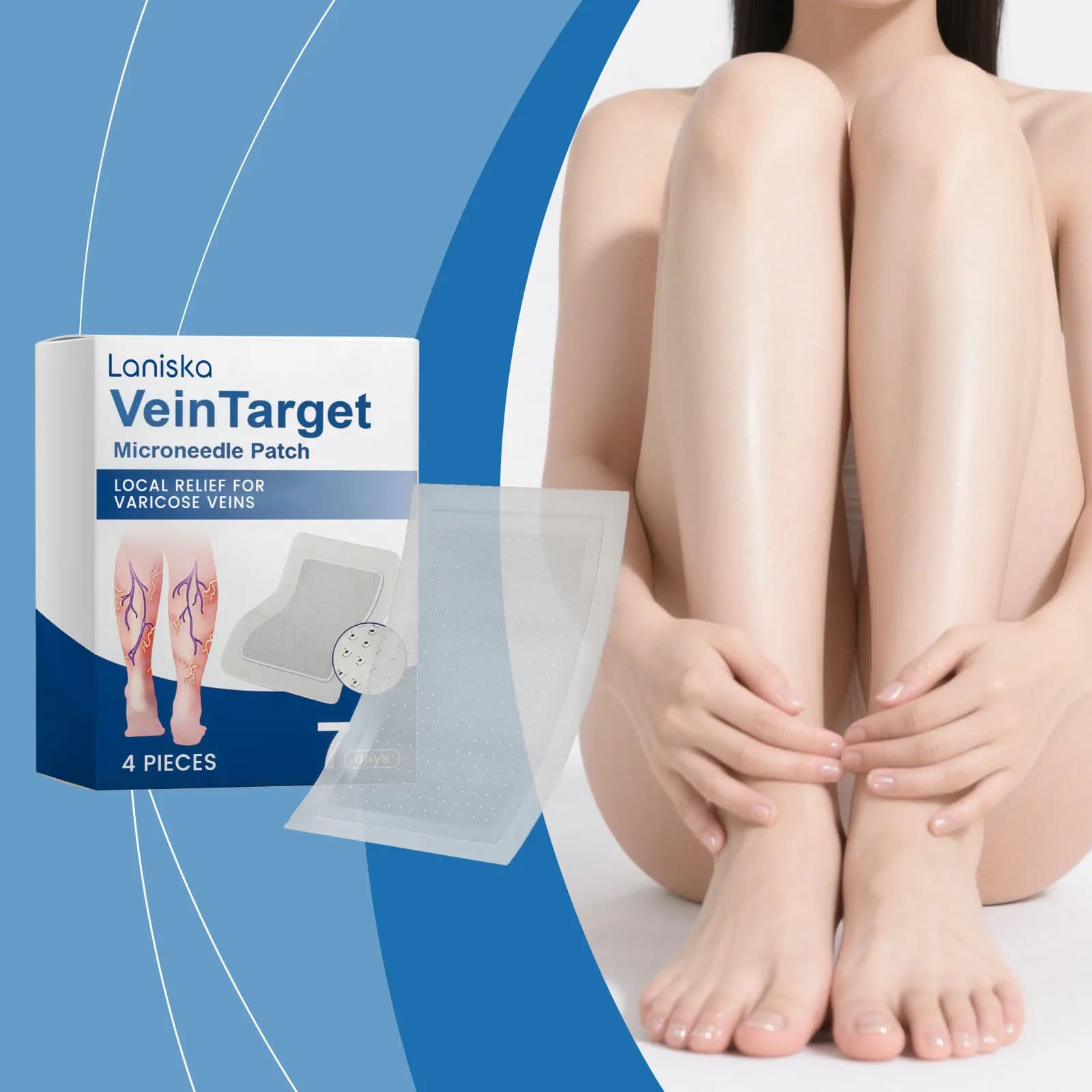 Leg Care Patch: Gentle Care for Leg Skin Discomfort, Moisturizing, for External Daily Use