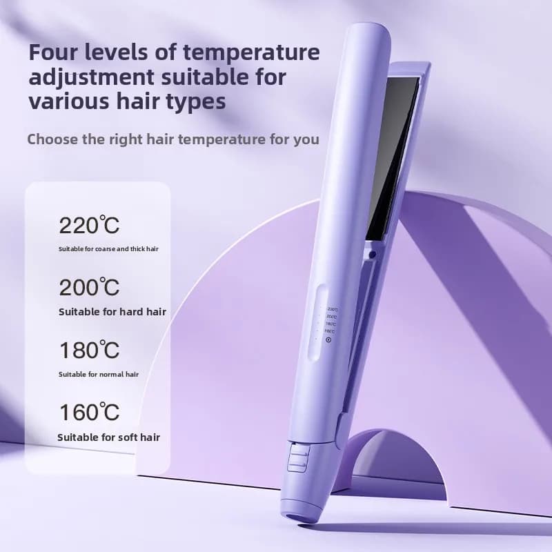 Double-use hair plate, for home use and dorm, which does not damage hair