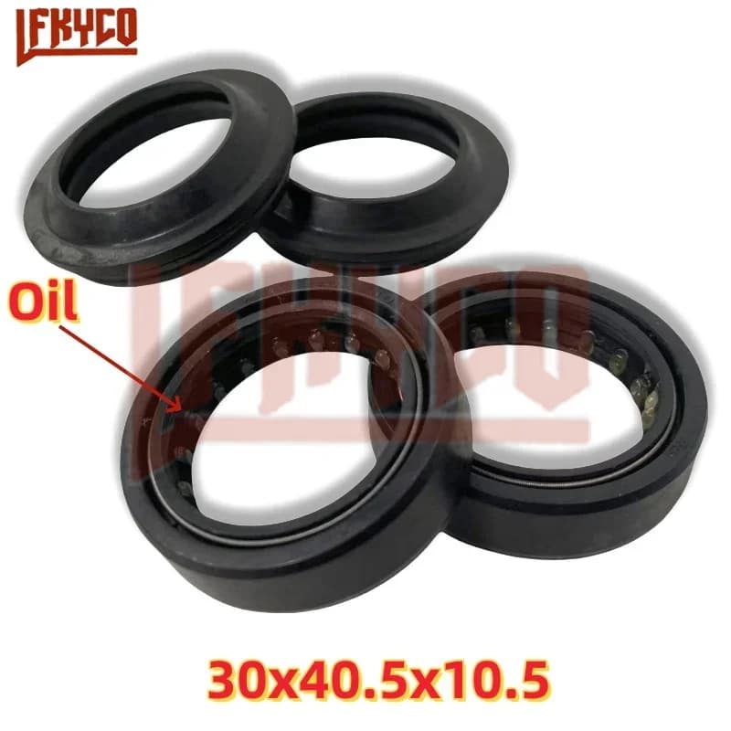 Sigillanti per sospensioni moto ammortizzatore a molla in gomma paraolio forcella anteriore 30x40.5x10.5 per Suzuki GN125 GS125 QJ125 EN125