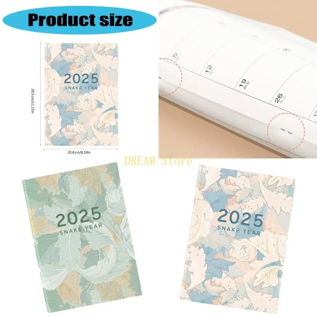 Dimensione lettera 2025 Pagina datata Pagina SoftCover Planner Notebook per migliore vendita degli studenti