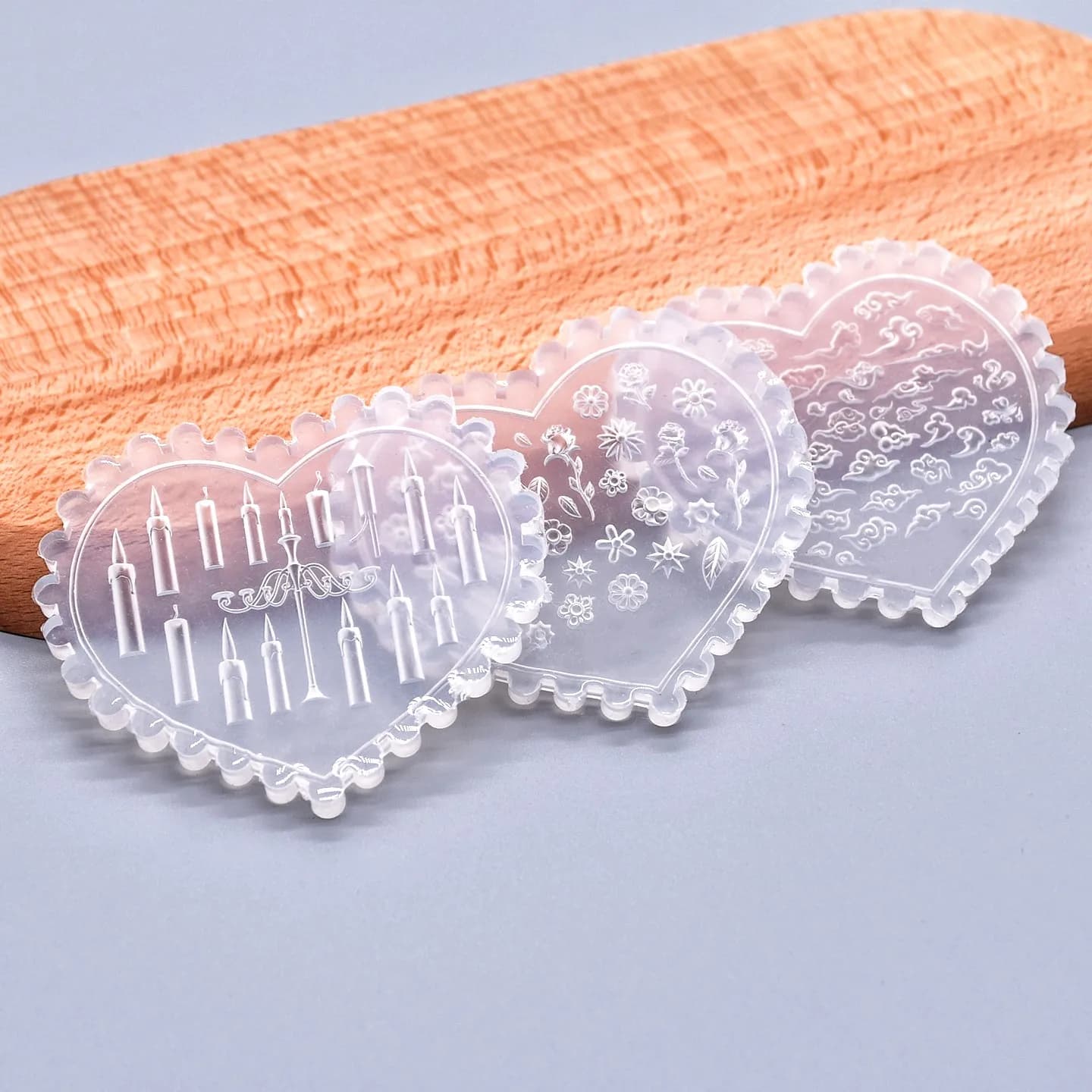 Mini stampo in silicone, design a forma di fiore e nuvola, stampo per colata in resina epossidica per decorazioni unghie, decorazioni fai da te per gioielli