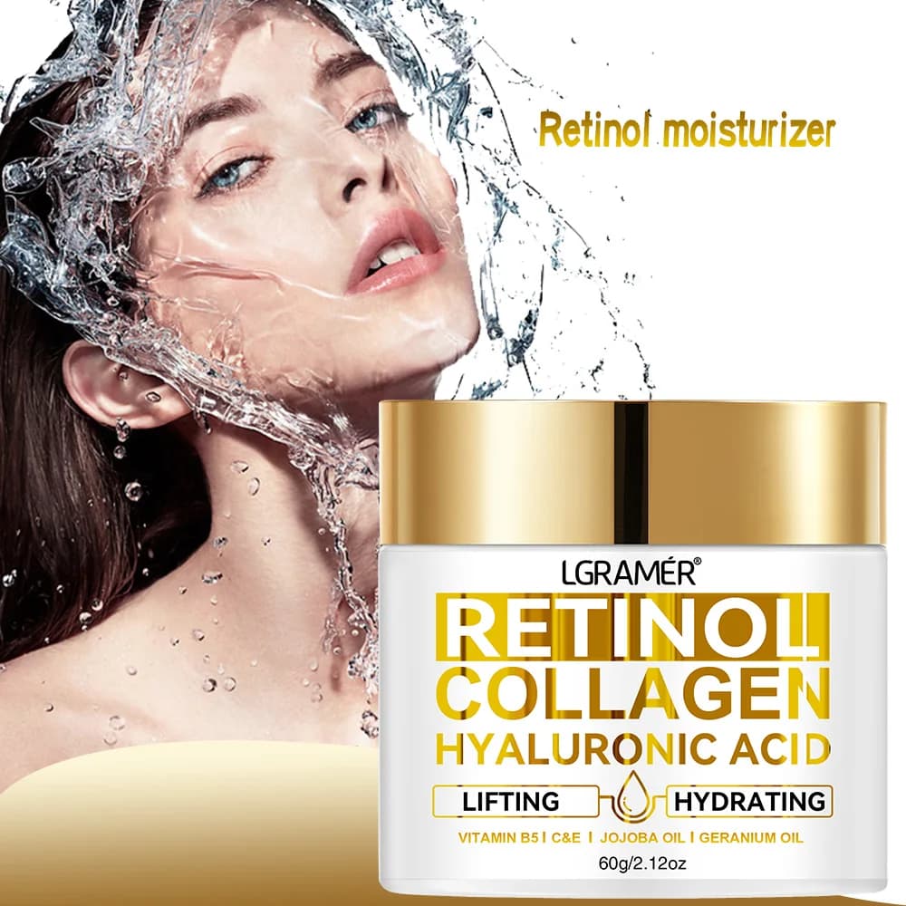 Retinol Face Cream Moisturizing wrinkle removal Collagen Hyaluronic Acid Cream Cosmetic Skin Care for Women and Men