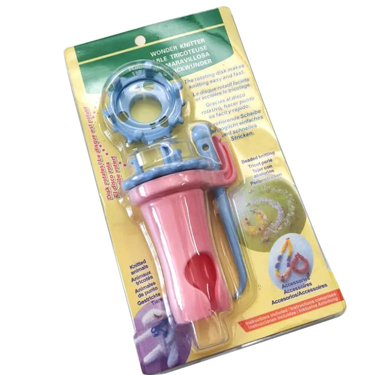 DIY Weaving Tool Knitting Doll Wool Rope Craft Tools Knitter Spool Loom 1 Set Double Head Alternative Flower Arranger
