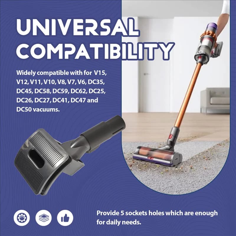 A01M-Groom Tools per aspirapolvere Dyson V15 V11 V10 V8 V7 V6, strumento per toelettatura animali domestici, con adattatore di fissaggio e blocco grilletto