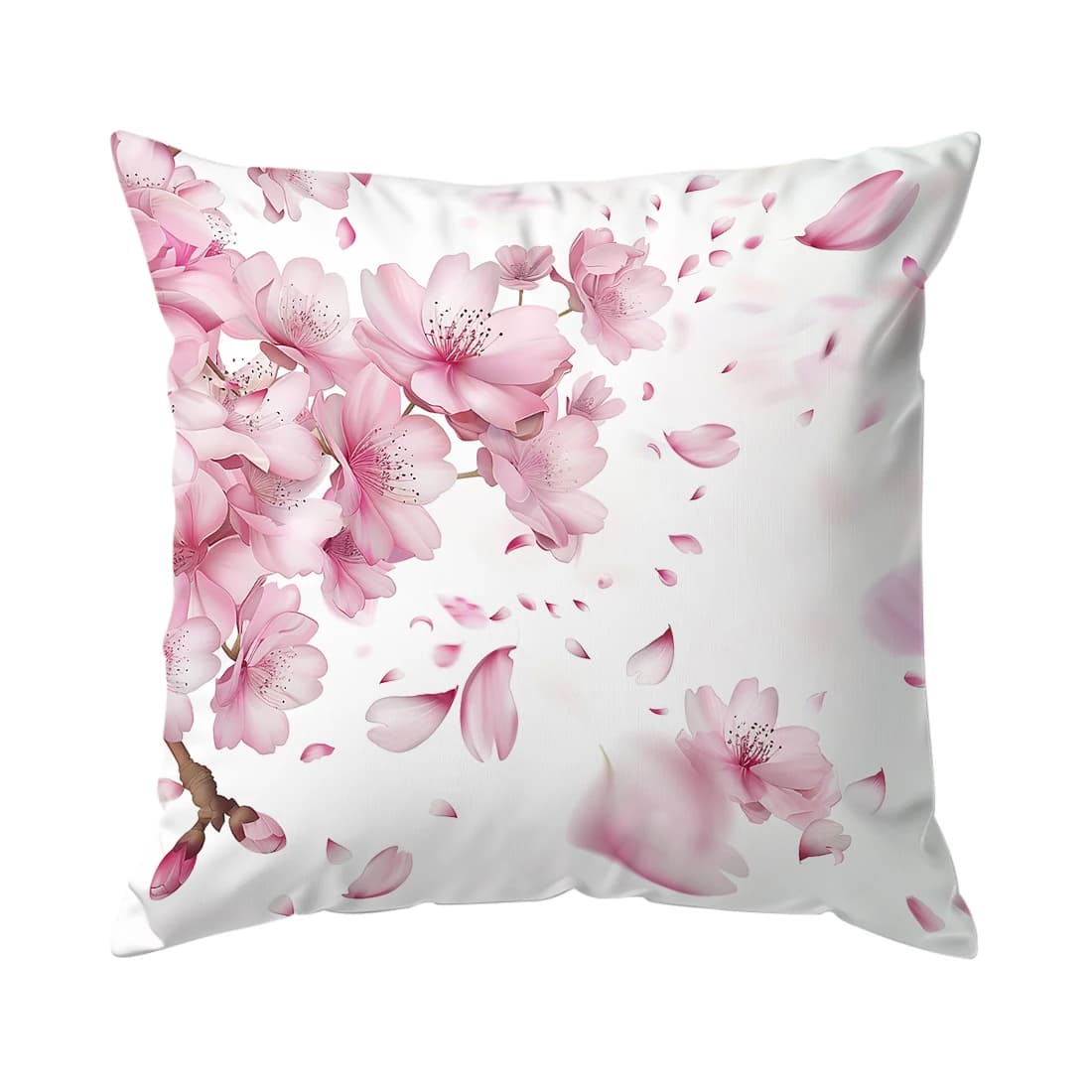 Fodera per cuscino a tema Sweet Home Stampa con motivo a fiori di ciliegio Fodera per cuscino per divano Decorazione della camera da letto
