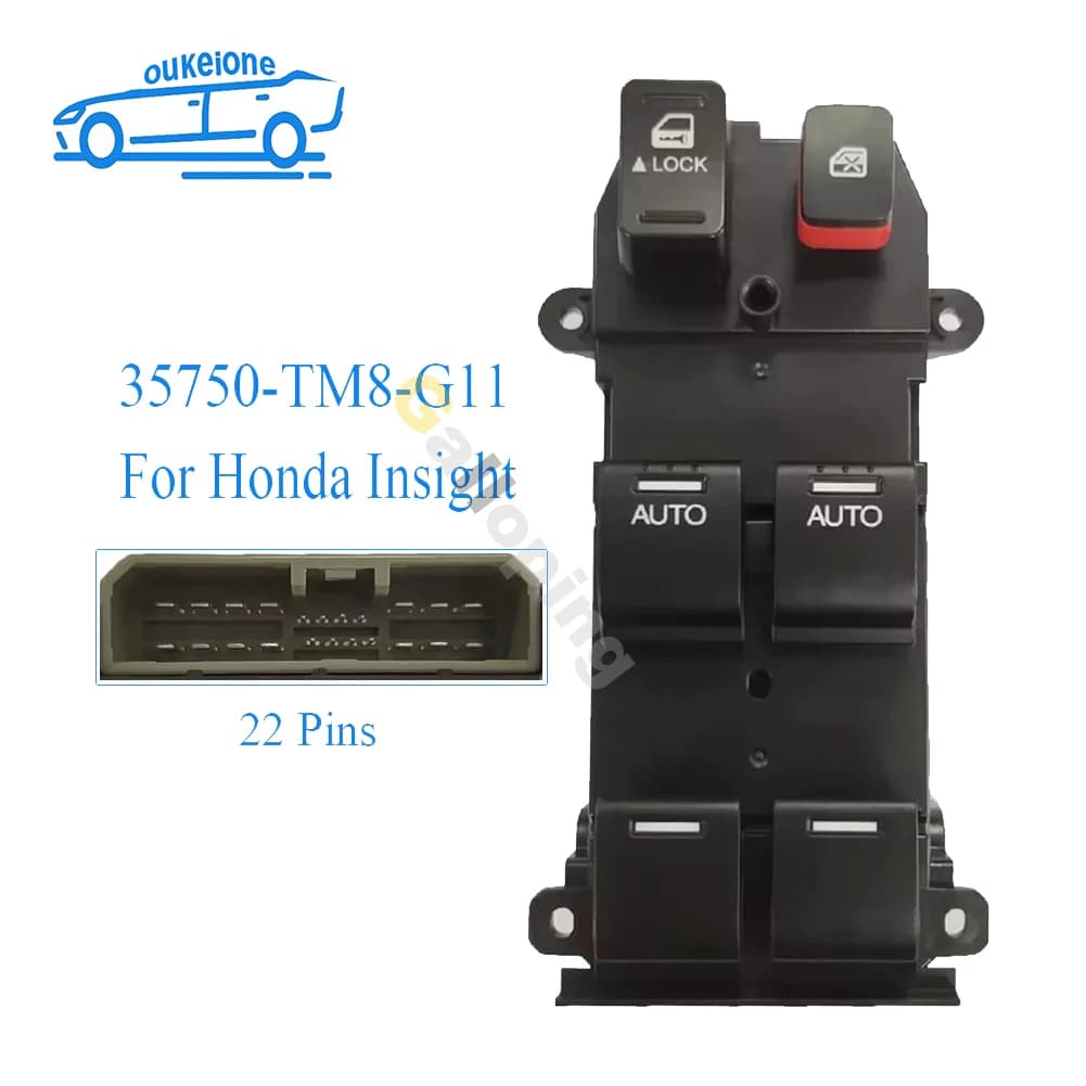 Per Honda Insight 2010 2011 2012 2013 2014 Anteriore Sinistro Elettrico Finestra Principale Interruttore di Controllo Pulsante Regolatore 35750-TM8-G11